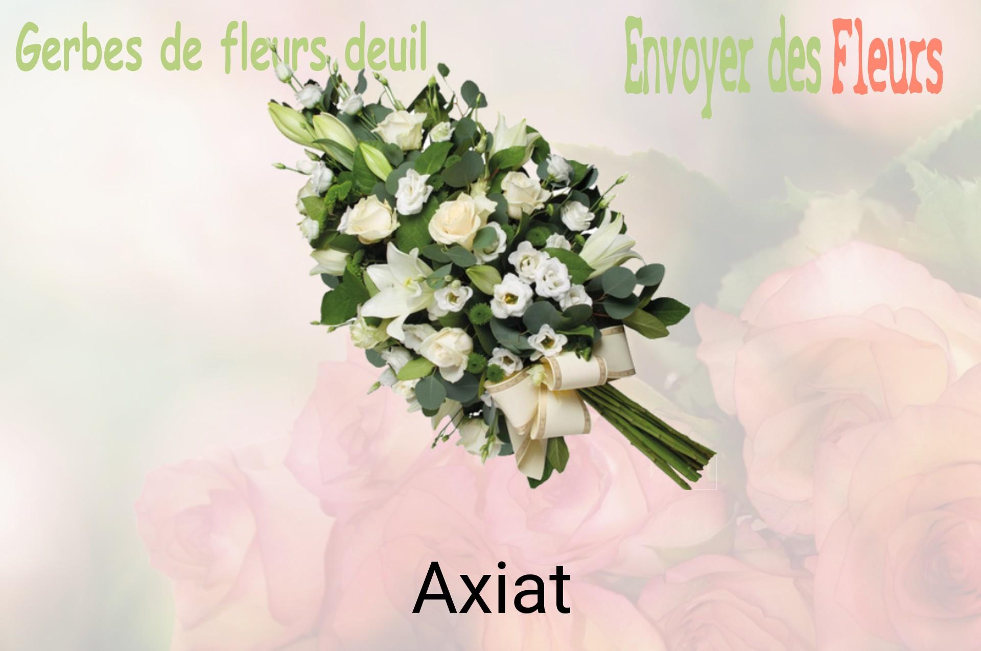 Gerbe de fleurs de deuil livrée à Axiat